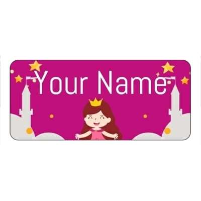 Design for Princess Name Labels: beauty, black, florist, flowers, hair, leaf, pattern, twig, white
