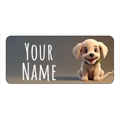 Design for Dog Name Labels: animal, birds, black, butterfly, grey, paper, plain, print, vintage